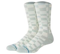 STANCE Unisex Socken - Wave Check Crew, Logo, Crew Socken 43-47 Blau
