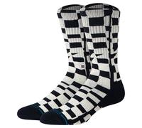 STANCE Unisex Socken - Wave Check Crew, Logo, Crew Socken 43-47 Schwarz