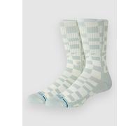 Stance Wave Check Crew Socks paleblue Gr. M