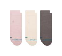 STANCE - WOMENS ICON QUARTER 3 PACK - LILAC / S