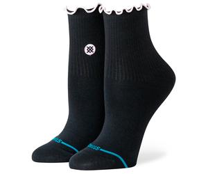 Stance - Women's Pop Ruffle Icon Quarter - Multifunktionssocken, Gr. 38-42, schwarz (Black)
