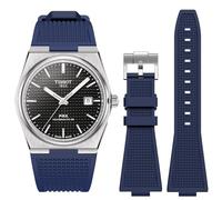 Stanchev Armband für Tissot PRX Uhrenserie, Weicher Silikonarmband für Powermatic 80, 12mm Ersatzarmbänder für Herren und Damen, 40mm (Dark Blue)