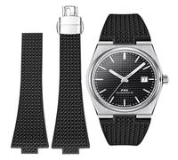 Stanchev Armband für Tissot PRX, weiches Fluorkautschuk-Faltschließenband, zugeschnitten auf Größe 11/12 mm, Ersatzbänder für Tissot PRX-Serie, 35 mm, 40 mm