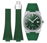 Stanchev Armband für Tissot PRX, weiches Fluorkautschuk-Faltschließenband, zugeschnitten auf Größe 11/12 mm, Ersatzbänder für Tissot PRX-Serie, 35 mm, 40 mm, 40mm, Silikon, Kein Edelstein