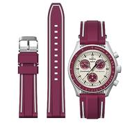 Stanchev Band für Omega x Swatch MoonSwatch/Rolex Uhr/SEIKO Uhr 20mm, Quick Release Omega X Swatch Moonswatch Speedmaster Uhr Ersatz Weiche Silikon Moonswatch Swatch Band vorne