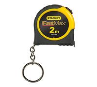 Stanley FatMax Bandmass Powerlock (2 m mit Schlüsselring, automatischer Bandrücklauf, Fetsstellmechanismus) FMHT0-33856