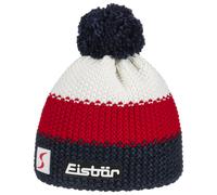 Star Beanie mit Pompon by Eisbär rot-schwarz One Size
