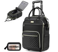 Star Cloud Unterfluggurt Handgepäck mit Rädern - Rollrucksack für Frauen mit Schloss, USB&Type-C-Ladeanschluss, Persönliches Reisegepäck mit Rädern, Softside Rollrucksack, Rucksack Trolley Handgepäck