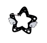 Star Shape Karabiner Schlüsselanhänger Haken Acryl Clip für Handtaschen Rucksäcke & Camping Ausrüstung Tragbarer dekorativer Anhänger Acryl Flügel/Stern Form Karabiner