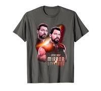 Star Trek Mirror Riker T-Shirt, Herren, Anthrazit, 6XL