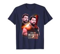 Star Trek Mirror Riker T-Shirt, Herren, Marineblau, 6XL