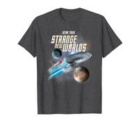 Star Trek Strange New Worlds Enterprise T-Shirt, Herren, Anthrazit Meliert, M