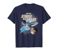 Star Trek Strange New Worlds Enterprise T-Shirt, Herren, Marineblau, 6XL