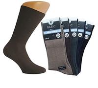 Star Undercover 5-10 -15-25 PAAR Herren Gesundheitssocken Diabetikersocken Socken ohne einschneidenen Gummi 100% Baumwolle farbig (43-46, farbig 10 Paar)