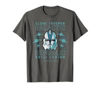 Star Wars 501st Clone Trooper T-Shirt, Herren, Anthrazit, 5XL