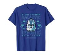 Star Wars 501st Clone Trooper T-Shirt, Herren, Königsblau, L