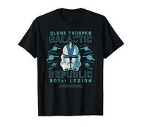 Star Wars 501st Clone Trooper T-Shirt, Herren, Schwarz, 6XL