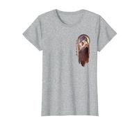 Star Wars Ahsoka Tano Jedi Thoughtful Profile Disney+ T-Shirt, Damen, Grau Meliert, S