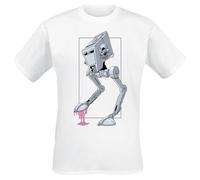 Star Wars AT-ST - Bubblegum Männer T-Shirt weiß L 100% Baumwolle Disney, Fan-Merch, Filme, TV-Serien