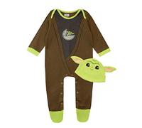 Star Wars Baby Jungen Schlafstrampler und Hut gesetzt The Mandalorian Baby Yoda Mehrfarbig 55-68
