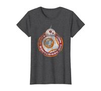 Star Wars BB-8 Episode 7 Join The Resistance T-Shirt, Damen, Anthrazit Meliert, XS