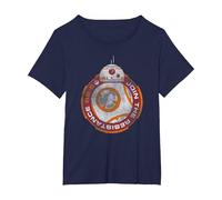 Star Wars BB-8 Episode 7 Join The Resistance T-Shirt, Damen Große Größen, Marineblau, 6X