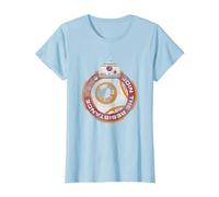 Star Wars BB-8 Episode 7 Join The Resistance T-Shirt, Damen, Himmelblau, S