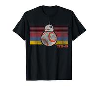 Star Wars BB-8 Grafik-T-Shirt mit Retro-Streifen, Episode 7 T-Shirt