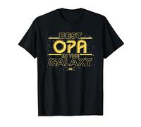 Star Wars Best Opa in The Galaxy Birthday Father’s Day T-Shirt, Herren, Schwarz, 6XL