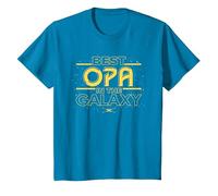 Star Wars Best Opa in The Galaxy Birthday Father’s Day T-Shirt, Kinder, Saphir, 128