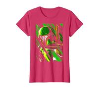 Star Wars Boba Fett Rift in The Matrix Laser-Light Show T-Shirt, Damen, Rot Meliert, XL