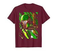 Star Wars Boba Fett Rift in The Matrix Laser-Light Show T-Shirt, Herren, Kastanienbraun, XL