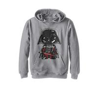Star Wars Boys' Darth Vader Cute Cartoon Athletic Heather Hoodie