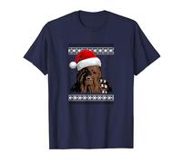 Star Wars Chewie Santa Hat Ugly Christmas Sweater T-Shirt