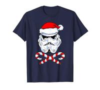Star Wars Christmas Santa Stormtrooper Crossed Candy Canes T-Shirt
