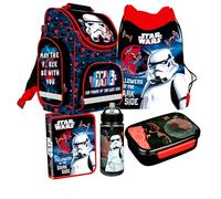 Star Wars Clone Schulranzen RANZEN Tornister 5 Teile Set Tasche Federmappe mit Sticker-von-Kids4shop