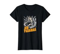 Star Wars: Clone Wars Jedi Padawan Ahsoka Portrait T-Shirt, Damen, Schwarz, S