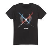 Star Wars - "Crossed Blades" T-Shirt für Herren (Schwarz) S