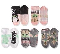STAR WARS Damen 5 Pack No Show Lässige Socken, Pink, Grau, Mehrfarbig, 42-44.5 EU