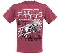 Star Wars Dark Side Tie Fighter T-Shirt rot in L