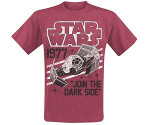 Star Wars Dark Side Tie Fighter T-Shirt rot in M