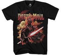 STAR WARS Darth Maul Dark Zabrak Sith Jedi T-Shirt(Black,MD)