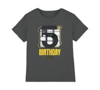 Star Wars Darth Vader 5th Birthday Space Unisex Kids T Shirt, Charcoal, 5-6 Years