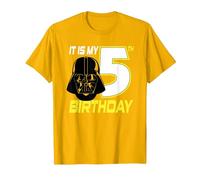 Star Wars Darth Vader 5th Birthday T-Shirt T-Shirt, Herren, Leuchtendes Gold, 3XL