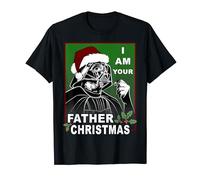 Star Wars Darth Vader Father Christmas Holiday Portrait T-Shirt