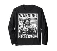 Star Wars Darth Vader Force Choke Warning Choking Hazard Langarmshirt