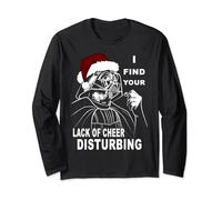 Star Wars Darth Vader Lack Of Cheer Santa Hat Holiday Text Langarmshirt