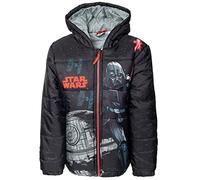 STAR WARS Darth Vader TIE Fighter Little Boys Zip Up Fashion Puffer Jacket Black 4