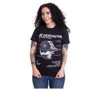 Star Wars - Death Star Sketch - T-Shirt - Schwarz - S - 100% Baumwolle Schwarz S