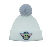 Star Wars: Der Mandalorianer - Das Kind Abzeichen Weiß Bommel Beanie